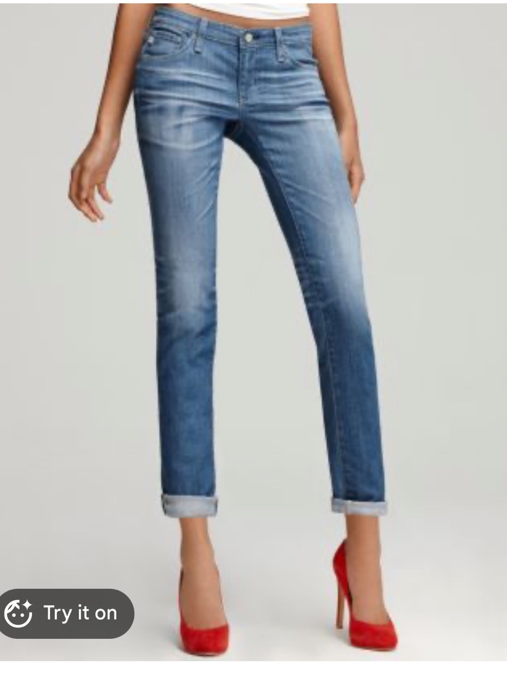 Ag Adriano Goldschmied The Stilt Cigarette Leg Jeans - Blue size 29 med wash